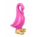 Painted Ceramic Duck in Gold Boots – Animal Ornament – view 5