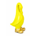 Painted Ceramic Duck in Gold Boots – Animal Ornament – view 6