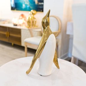 Ceramic Gold Penguin - Large – Animal Ornament by Febland