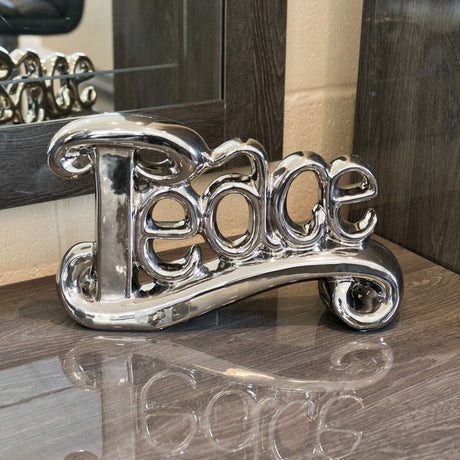 Ceramic Peace Sculpture on Display