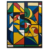 Cubist Bloom - Framed Wall Art (113cm x 85cm)