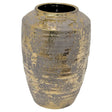 Aurous Gold Fleck Ceramic Vase