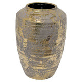 Aurous Gold Fleck Ceramic Vase