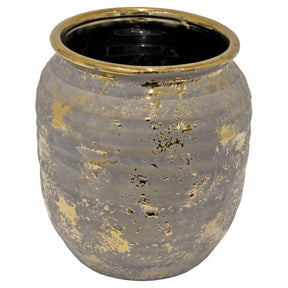Aurous Gold Fleck Ceramic Pot – Vase by Febland