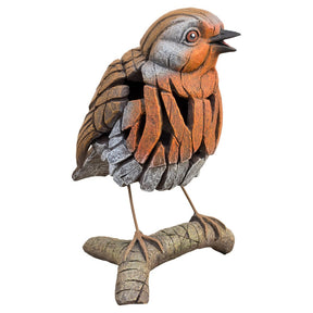 Robin Ornament Edge Sculpture – Sculpture by Febland