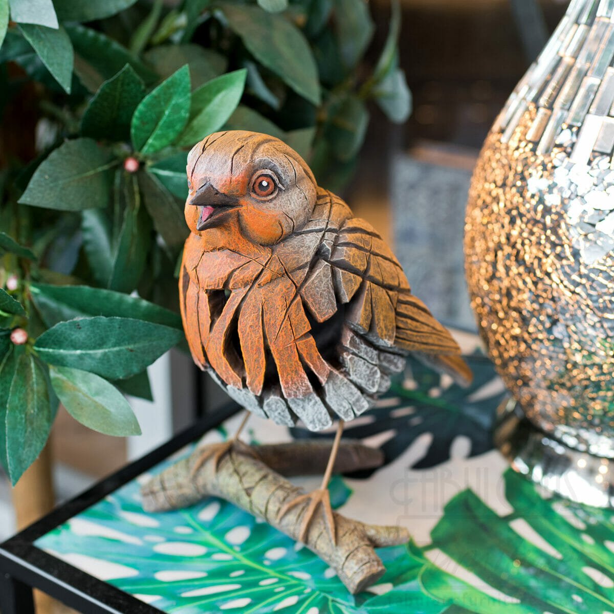 Robin Ornament Edge Sculpture