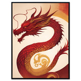Ember Dragon - Framed Wall Art (113cm x 85cm)