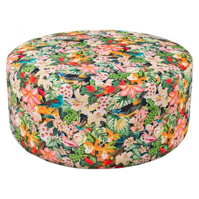 Myrtle & Mary Round Pouffe - Tropical Bomb – Pouffe by Febland