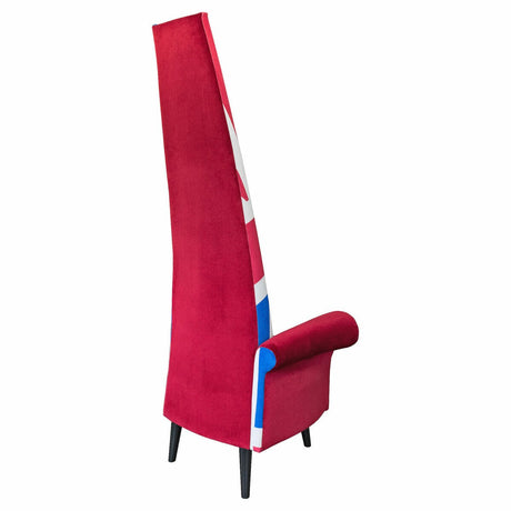 Union Jack Flag Potenza Chair - Back View