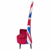 Union Jack Flag Potenza Chair - Side View