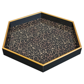 Laurence Llewelyn-Bowen Roxy Leopard Hexagonal Serving Tray – Serving Tray by Febland