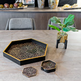 Laurence Llewelyn-Bowen Roxy Leopard Hexagonal Serving Tray