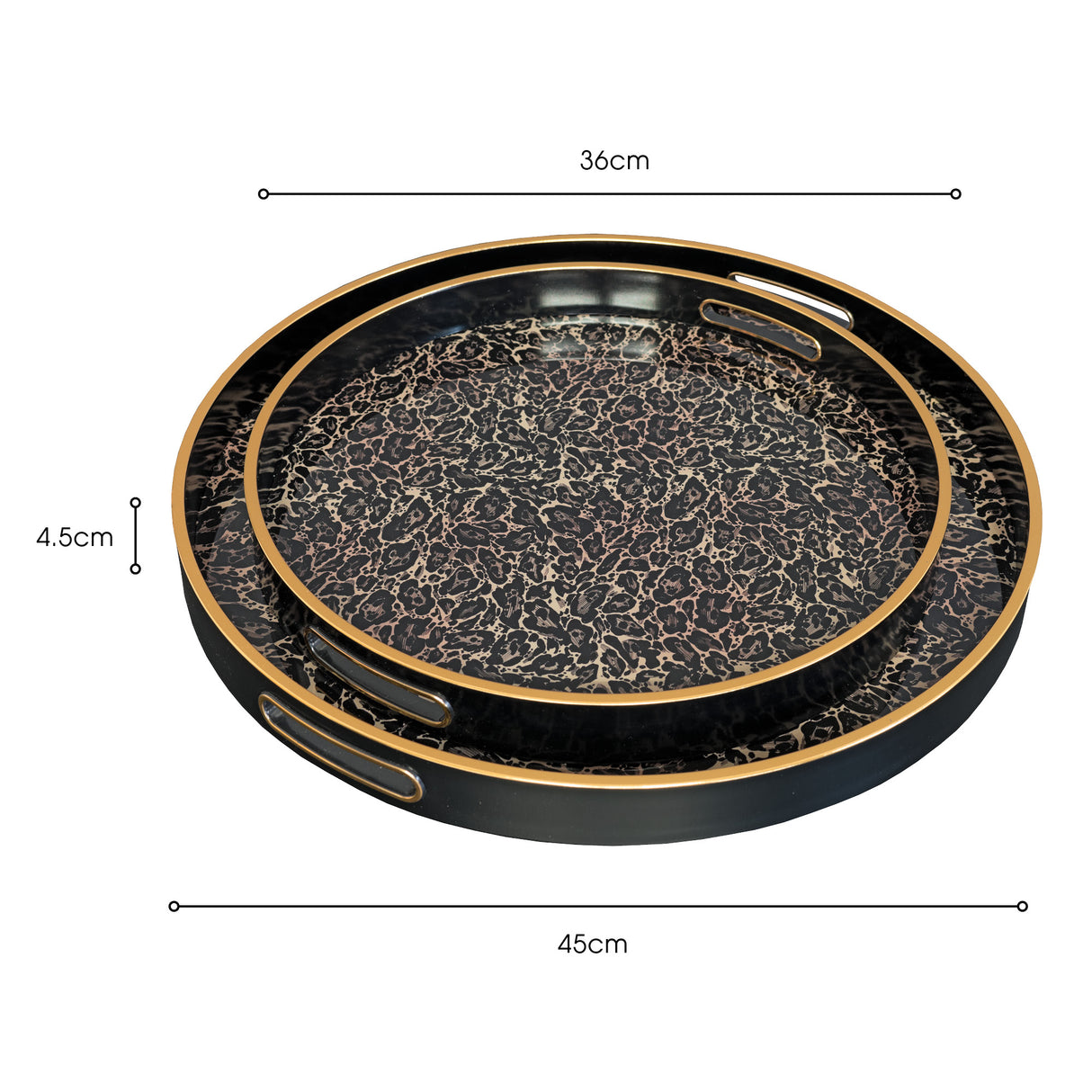 Laurence Llewelyn-Bowen Roxy Leopard Serving Tray Set