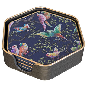Laurence Llewelyn-Bowen Birdity Absurdity Hexagonal Coaster Set – Coasters by Febland