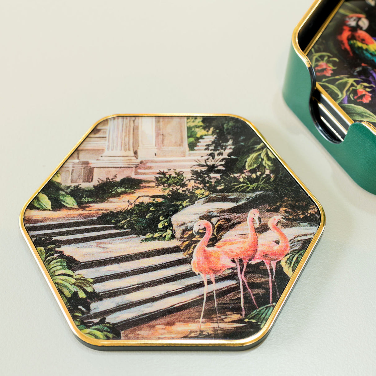 Laurence Llewelyn-Bowen Baroque Gardens Hexagonal Coaster Set