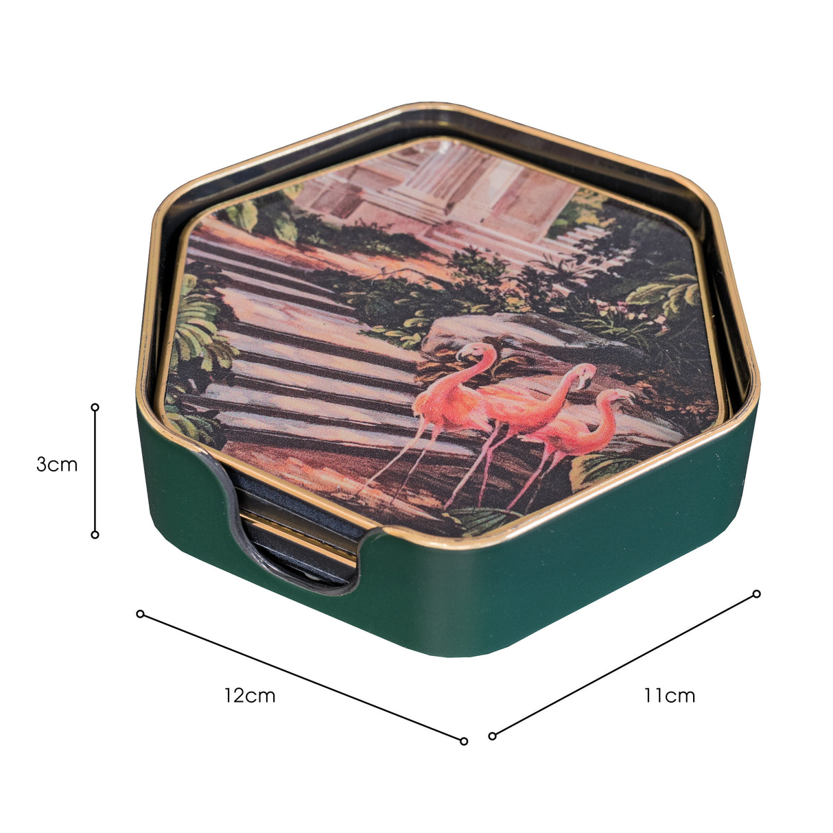 Laurence Llewelyn-Bowen Baroque Gardens Hexagonal Coaster Set