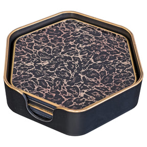Laurence Llewelyn-Bowen Roxy Leopard Hexagonal Coaster Set – Coasters by Febland