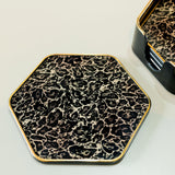 Laurence Llewelyn-Bowen Roxy Leopard Hexagonal Coaster Set