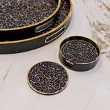 Laurence Llewelyn-Bowen Roxy Leopard Circular Coaster Set
