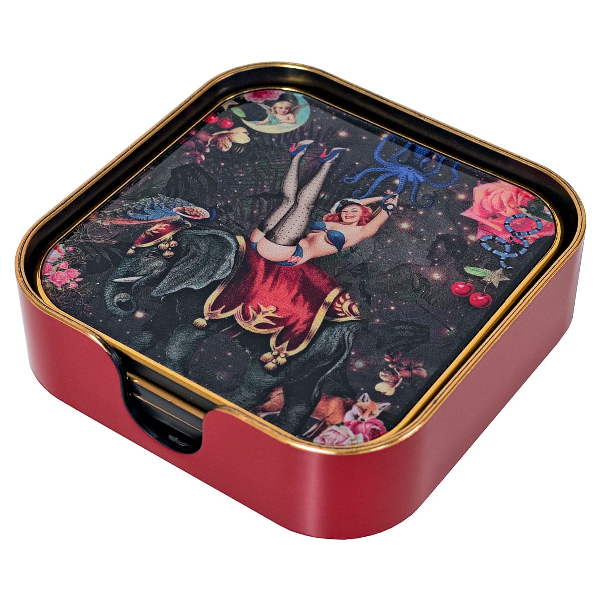 Myrtle and Mary Fifi Coasters