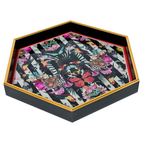 Myrtle and Mary Hexagonal Paradise Lost Serving Tray – Serving Tray by Febland