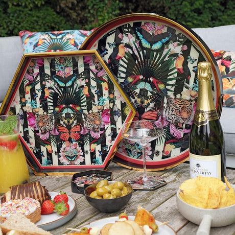 Myrtle and Mary Paradise Lost Hexagon Tray Set