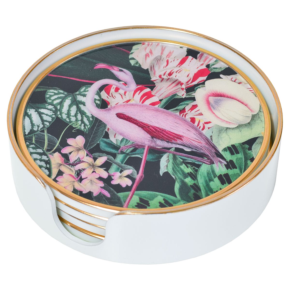 Myrtle and Mary Tropical Bomb Circular Coasters