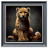 Velvet Print Framed Artwork - Feline Collection