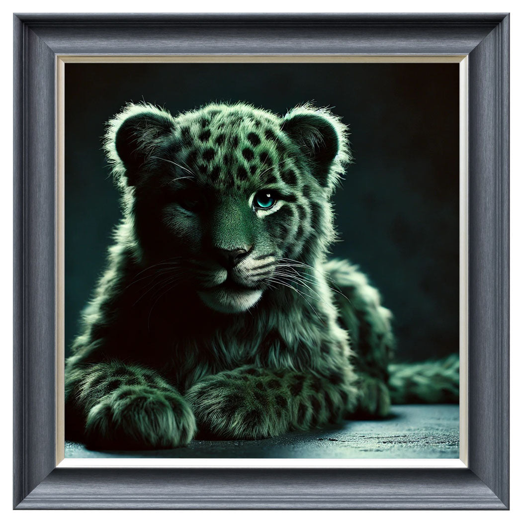 Velvet Print Framed Artwork - Feline Collection