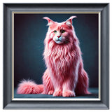 Velvet Print Framed Artwork - Feline Collection