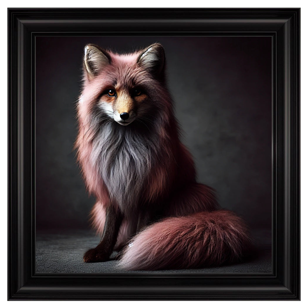 Velvet Print Framed Artwork - Animal Collection