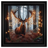 Velvet Print Framed Artwork - Stag Collection