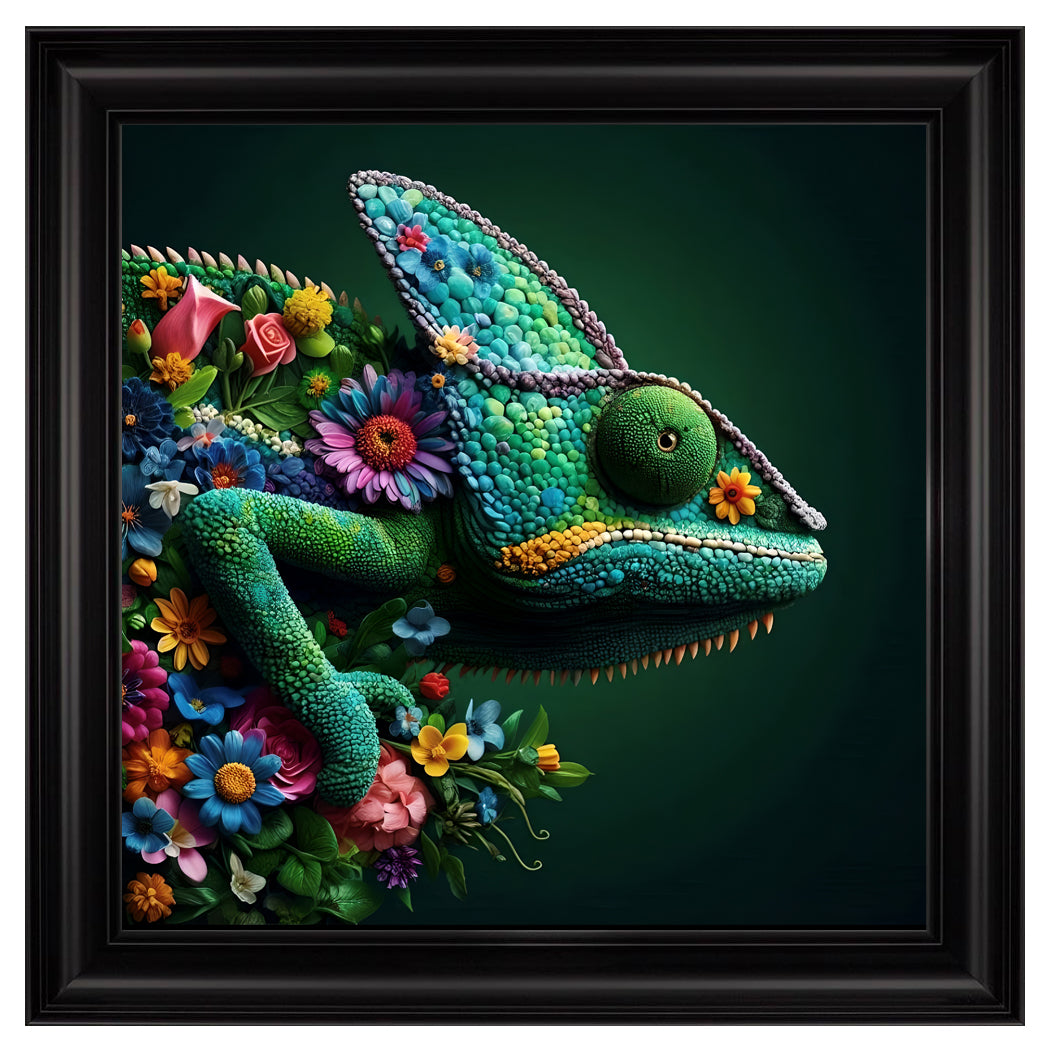 Velvet Print Framed Artwork - Animal Collection