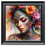 Velvet Print Framed Artwork - Tattoo Collection