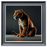 Velvet Print Framed Artwork - Feline Collection