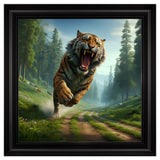 Velvet Print Framed Artwork - Feline Collection