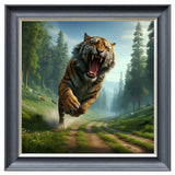 Velvet Print Framed Artwork - Feline Collection