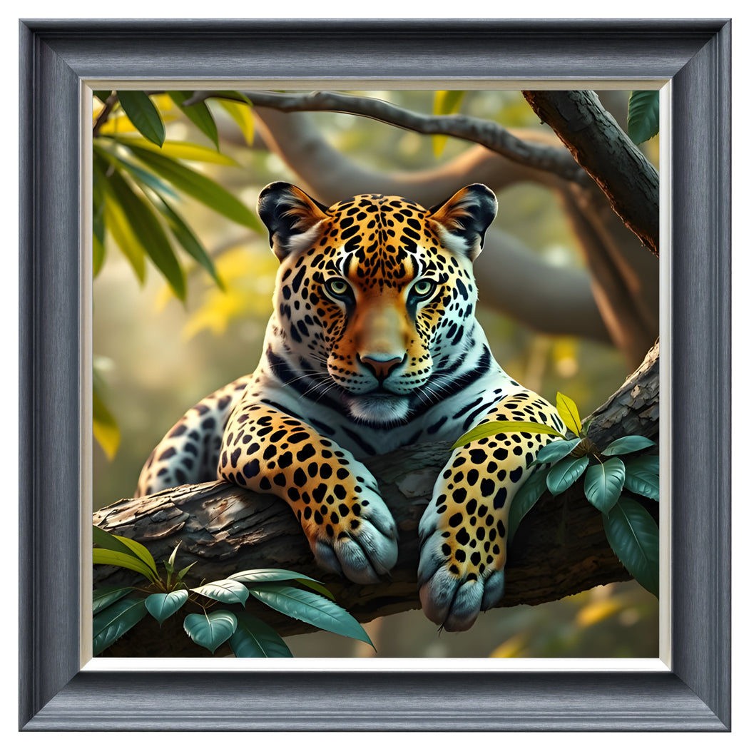 Velvet Print Framed Artwork - Feline Collection