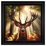 Velvet Print Framed Artwork - Stag Collection