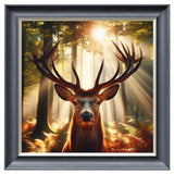 Velvet Print Framed Artwork - Stag Collection