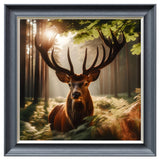 Velvet Print Framed Artwork - Stag Collection