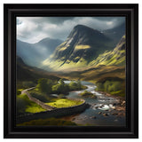 Velvet Print Framed Artwork - Landscapes Collection