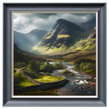 Velvet Print Framed Artwork - Landscapes Collection