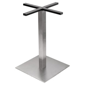 Square Stainless Steel Contract Table Base – Table Base by Febland