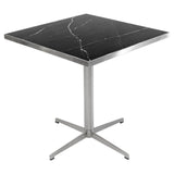 Brushed Steel Contract Table Base