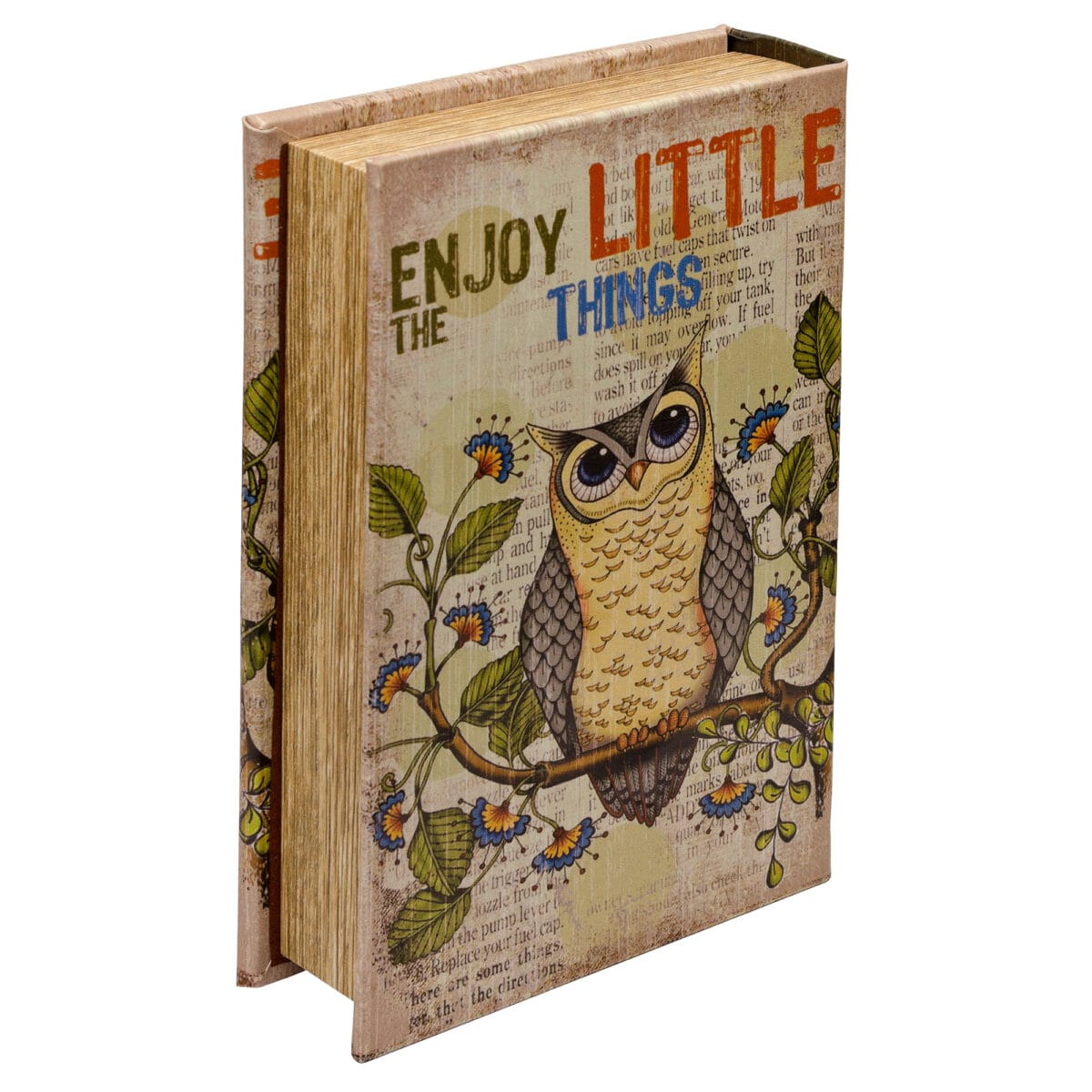 Mirrored Enjoy the Little Things Book Box Back Cover