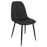 Simone Black Fabric Dining Chair