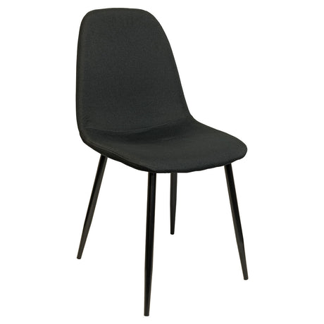 Simone Black Fabric Dining Chair
