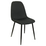Simone Black Fabric Dining Chair