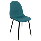 Simone Teal Fabric Dining Chair